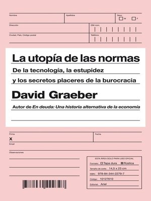 cover image of La utopía de las normas